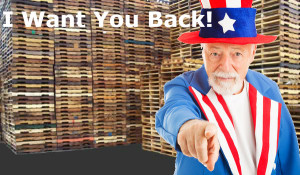 Uncle Same With Pallets